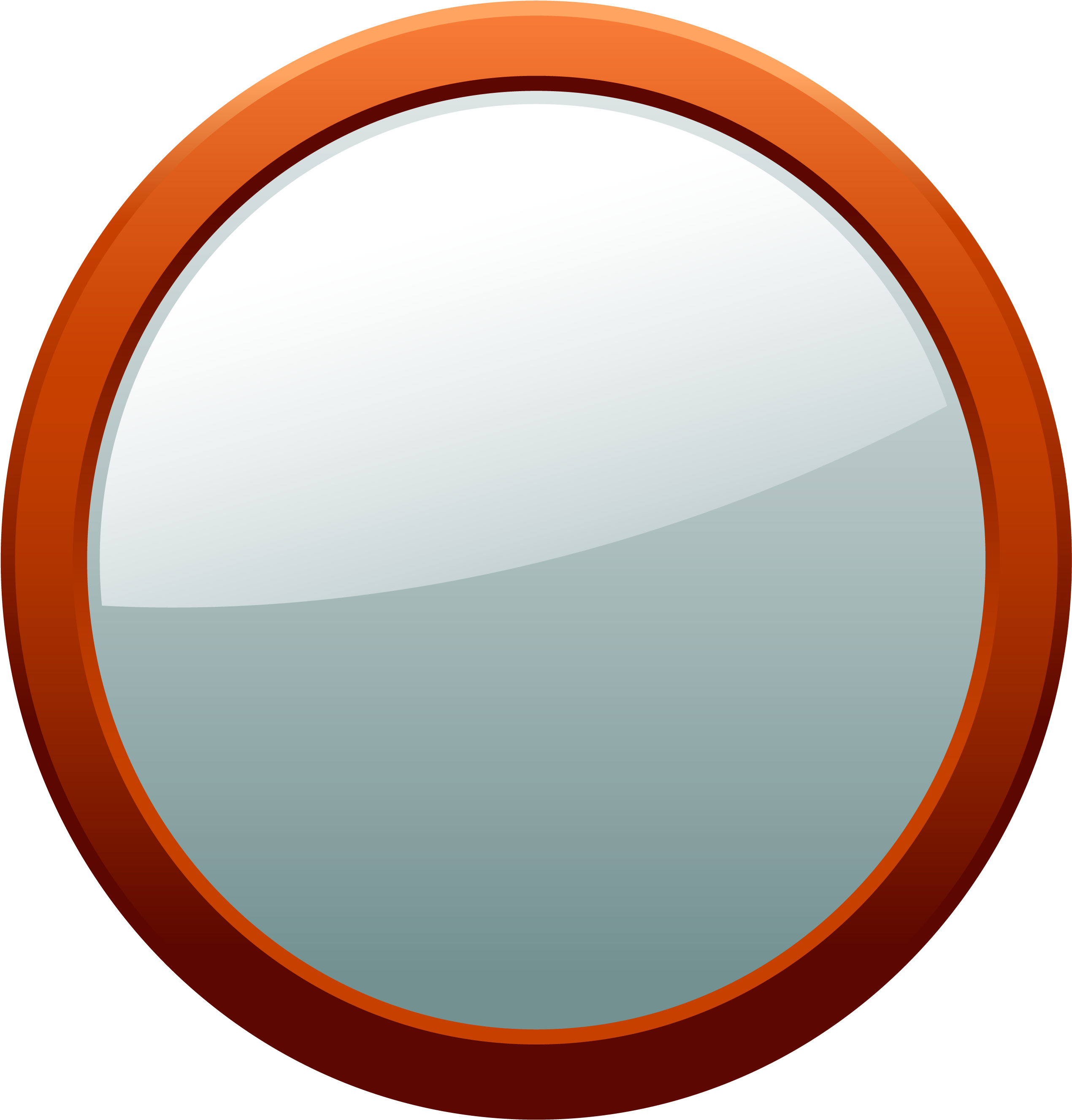 Circle Magnifying Glass - Mirror Round Vector Clipart (2540x2654), Png Download