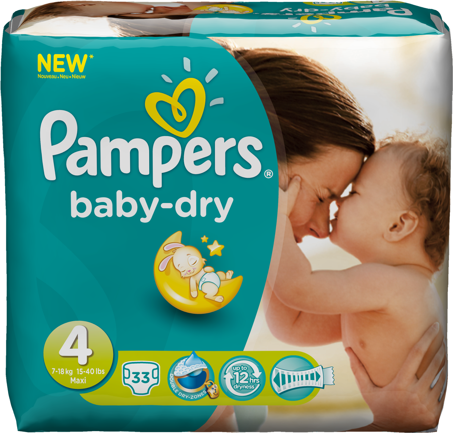 The New Pampers Baby-dry - Pampers Baby Dry Max Clipart (1600x1600), Png Download
