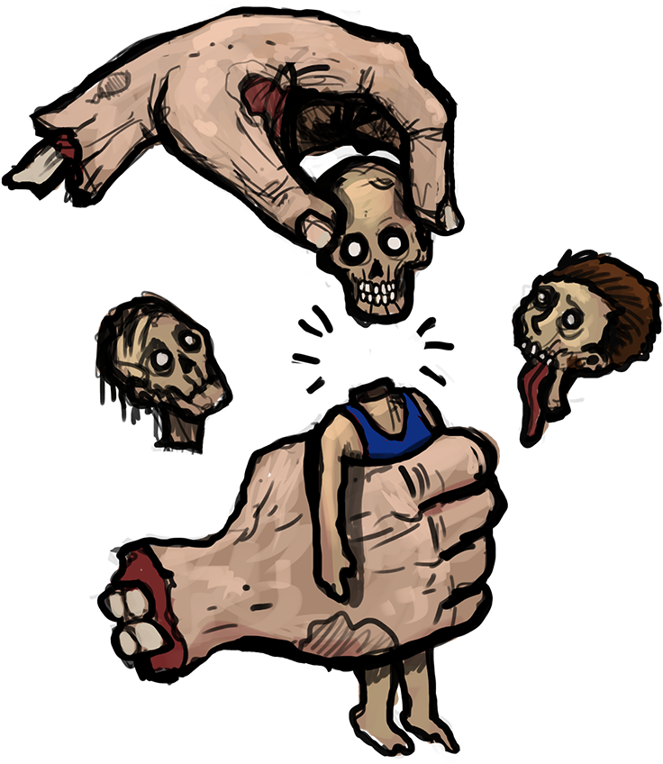 Customizable Zombies - Illustration Clipart (786x891), Png Download