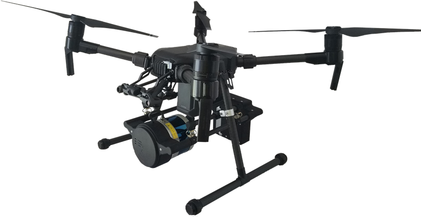 For The Following Drone Lidar Equipment - Helicopter Rotor Clipart (858x424), Png Download