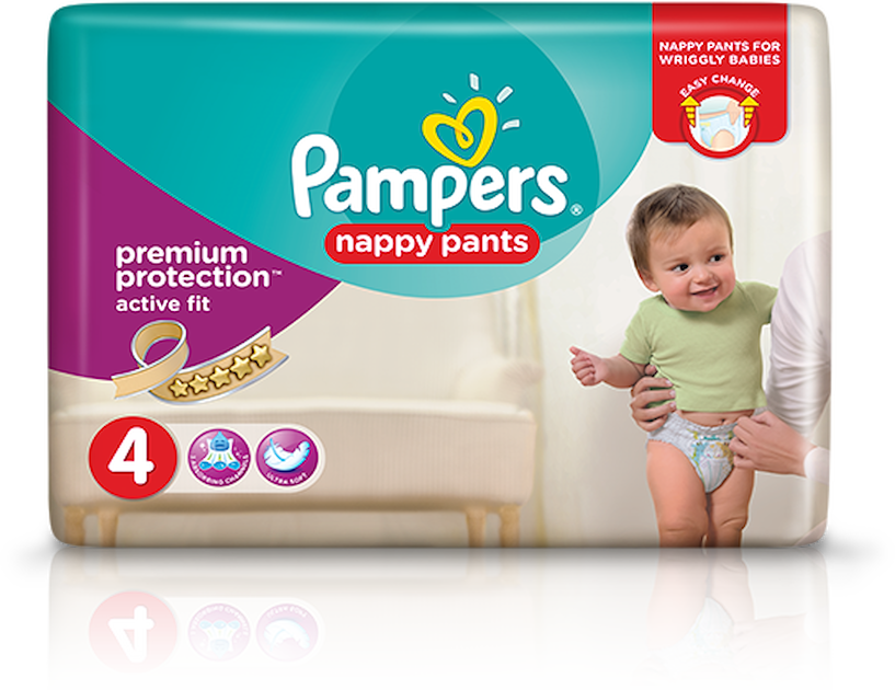 Pampers Nappy Pants 4 Clipart (817x630), Png Download