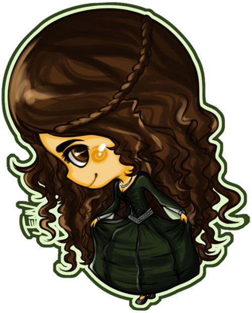 "life Is Too Cruel, If We Cease To Believe In Love, - Vampire Diaries Katherine Chibi Clipart (500x622), Png Download
