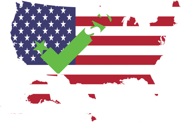 Usa Flag Shape Transparent Clipart (720x540), Png Download