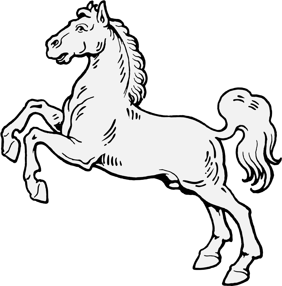 Details, Png - Horse Salient Clipart (1181x1181), Png Download