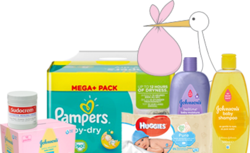 Couches Pampers Promo Intermarché Clipart (800x490), Png Download