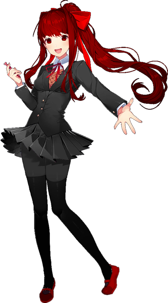 Misleadingkasumi Yoshizawa Seems Good But Why My Antivirus - Doki Doki Literature Club Monika Clipart (570x1026), Png Download