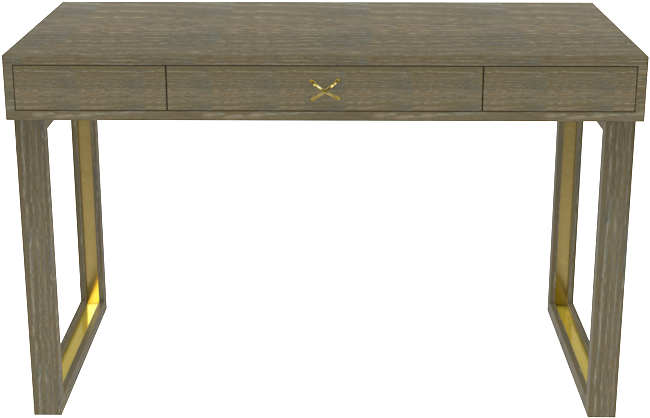 Chelsea Desk In Driftwood - Desk Clipart (1000x1000), Png Download