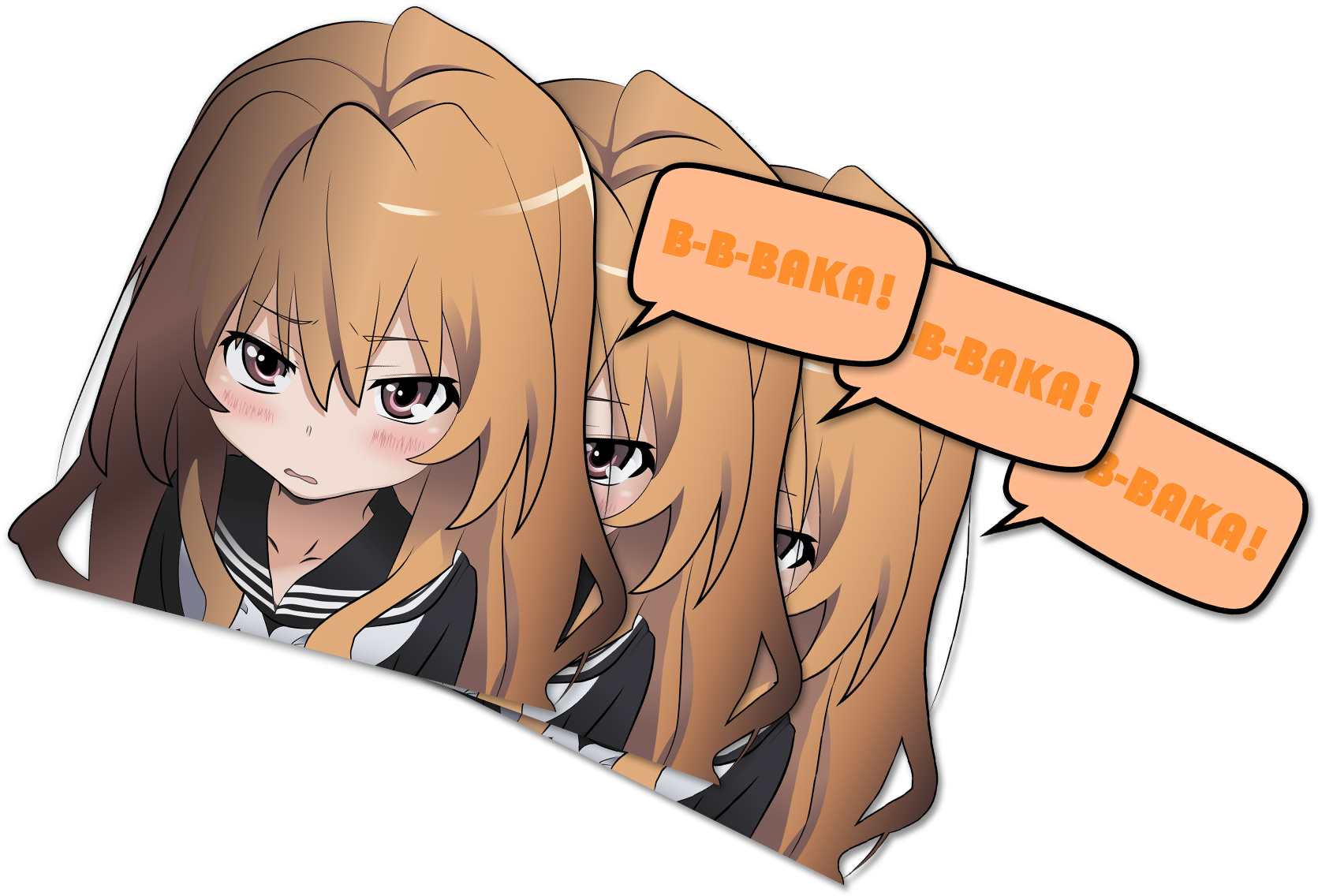 Image Of Taiga Die Cut - Cartoon Clipart (1671x1136), Png Download