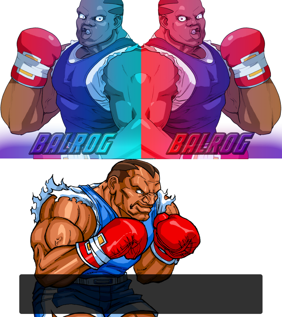 Win/vs 9000,2 - Balrog Street Fighter Clipart (910x1024), Png Download