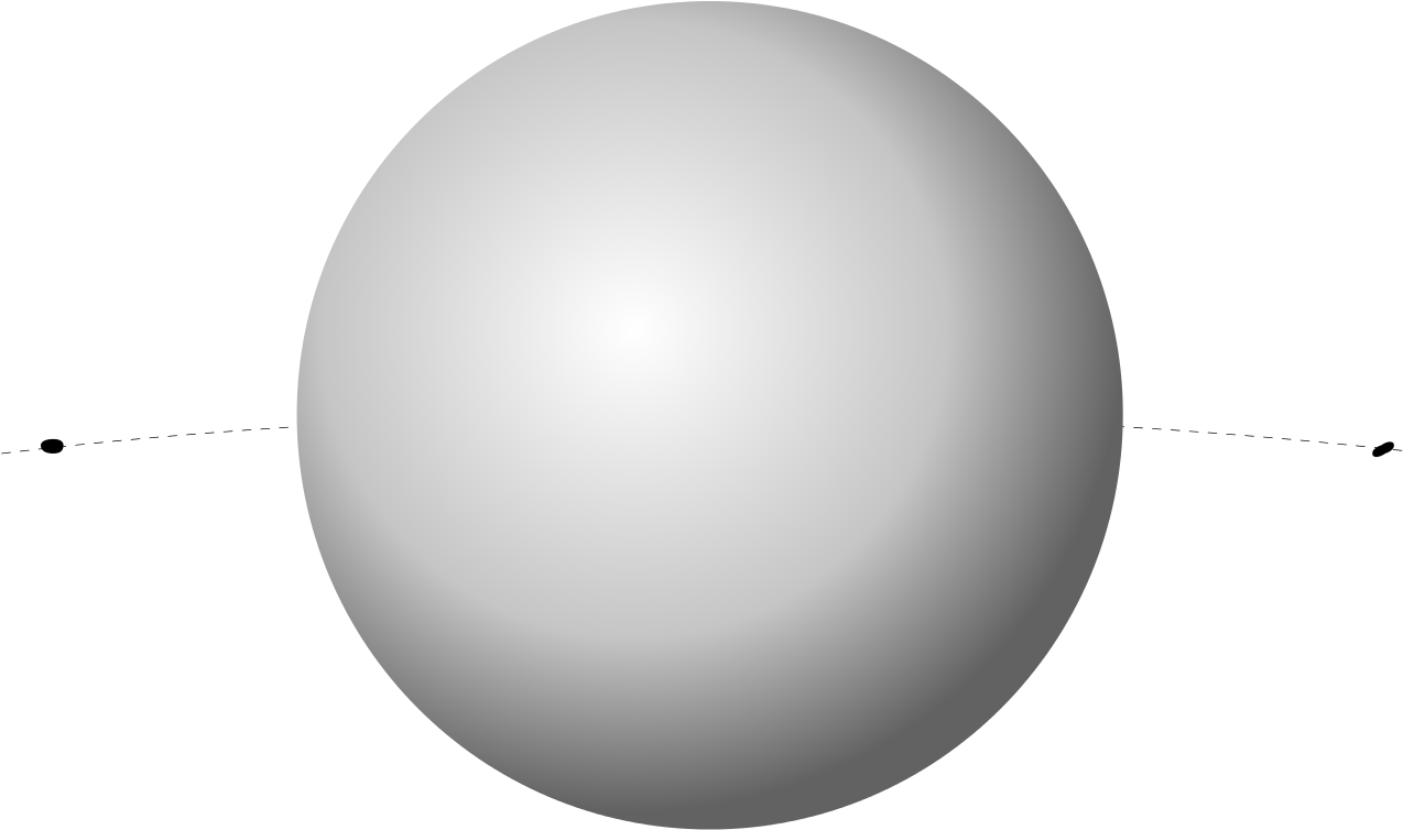 Trojan Moons Size Comparison - Sphere Clipart (1280x753), Png Download