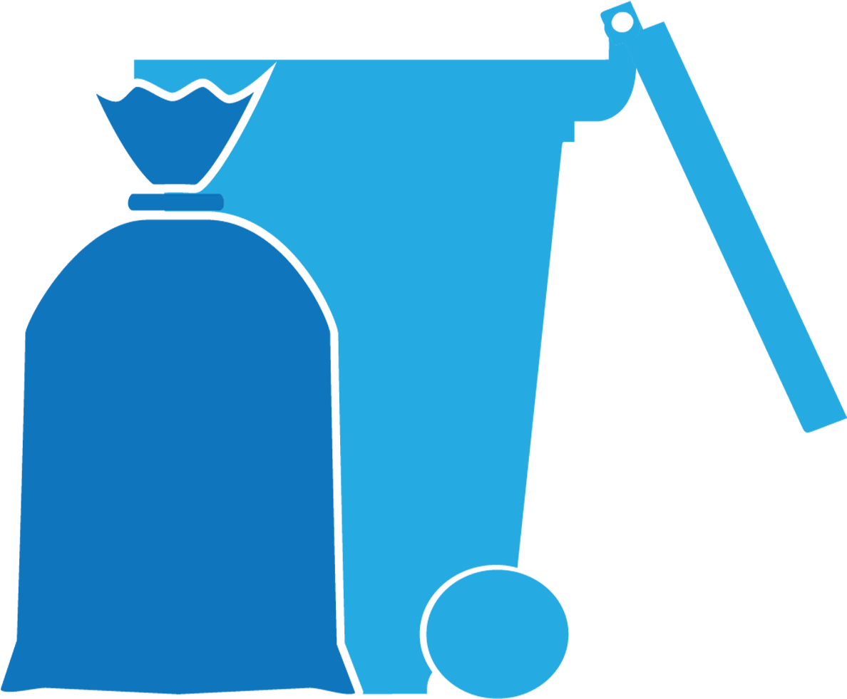 Rollout Bin - Trash Bags Clipart Art - Png Download (1200x1200), Png Download