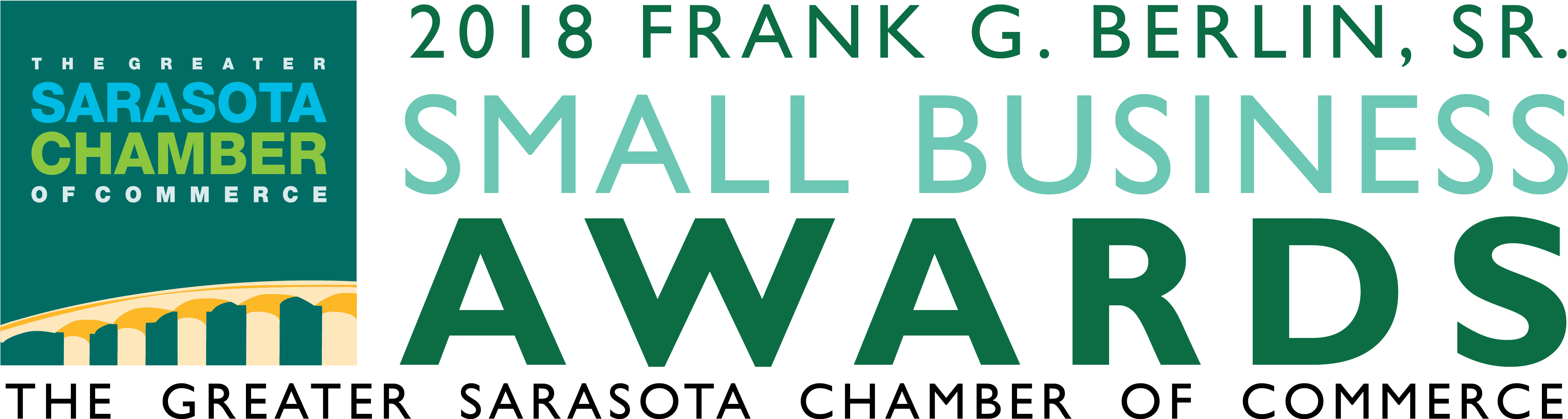 2018 Frank G - Sarasota Chamber Of Commerce Clipart (4669x1300), Png Download