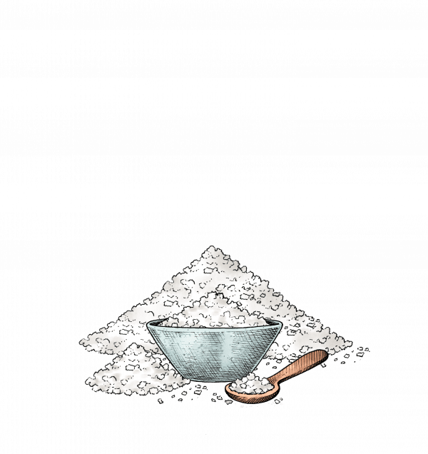 Sea Salt Png - Sketch Clipart (600x636), Png Download