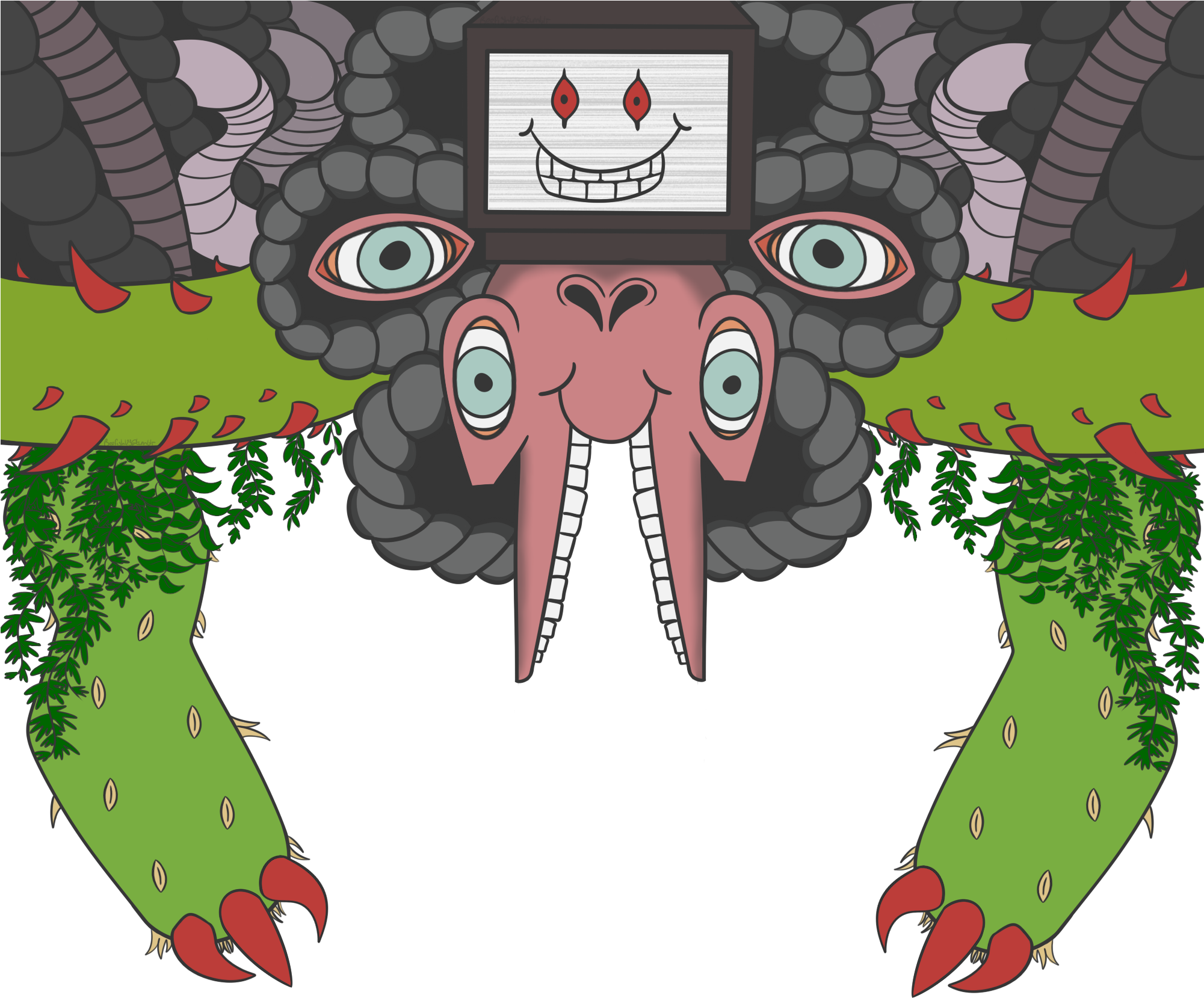 Beefish On Twitter - Cartoon Clipart (2000x2000), Png Download