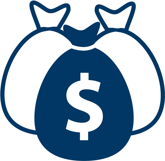 Money Bags Icon - Transparent Background Profit Icon Png Clipart (640x640), Png Download