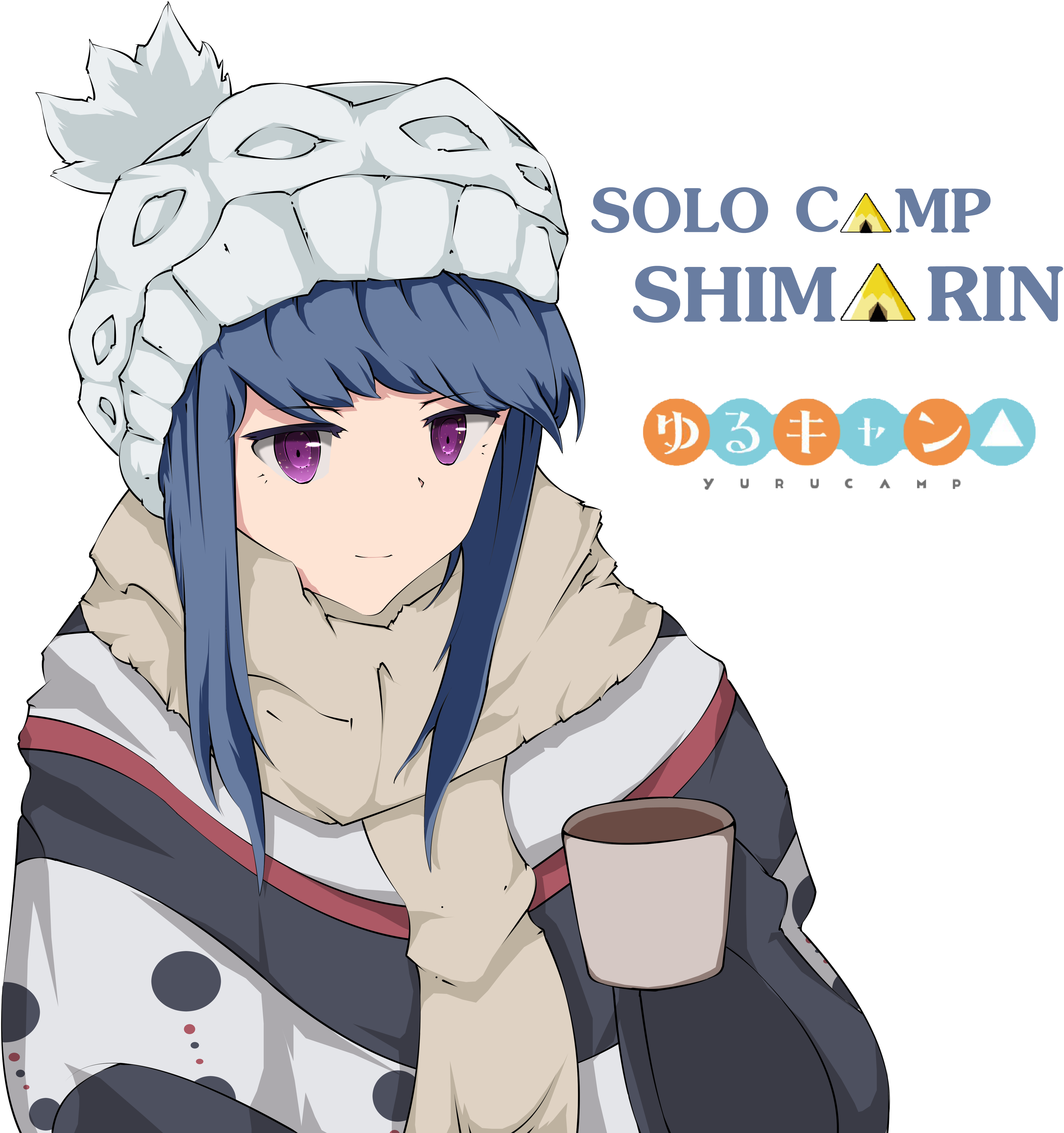 Fan Artsolo Camp- Shima Rin - Laid-back Camp Clipart (4962x5385), Png Download