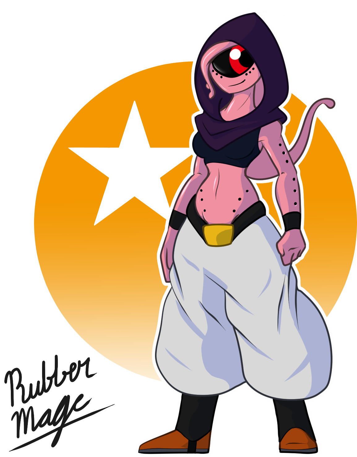 Majin Abbaba - Cartoon Clipart (1320x1688), Png Download