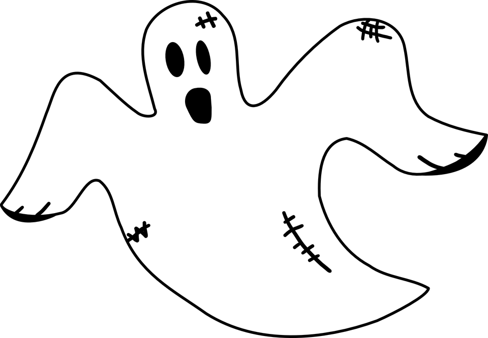 Fantasma Halloween Png - Clipart Ghost Transparent Png (960x666), Png Download