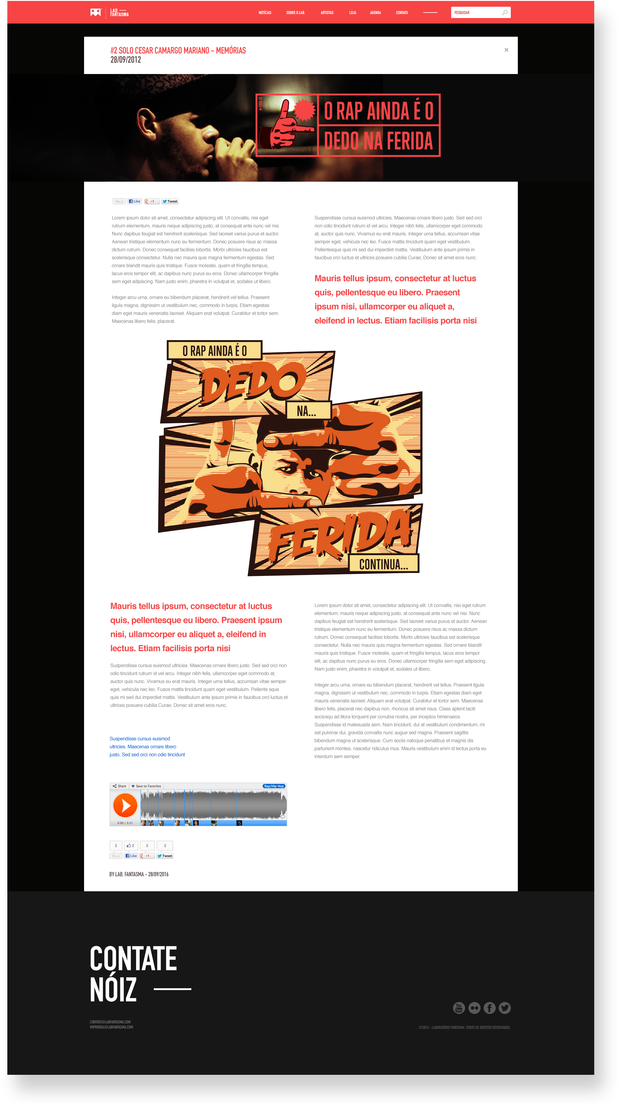 13 Desktop Pagina Labfantasma - Flyer Clipart (2356x3821), Png Download