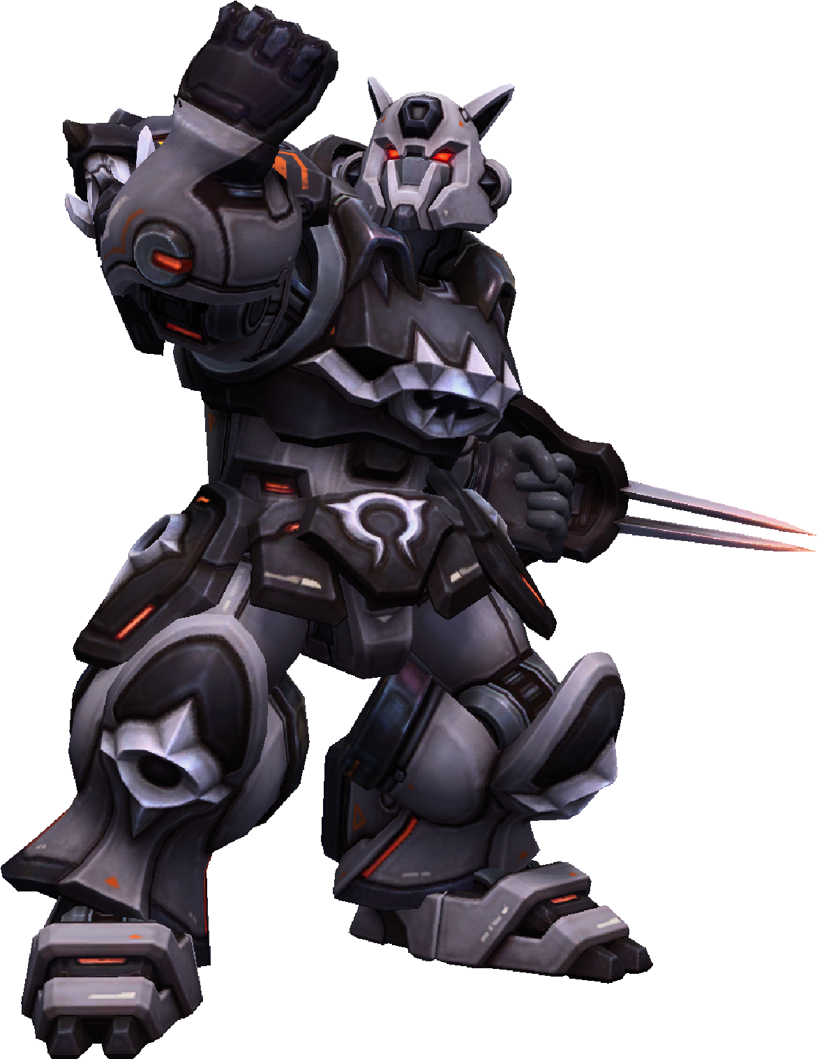 Rehgar Mecha Deaths Head Skin Clipart (2400x1800), Png Download