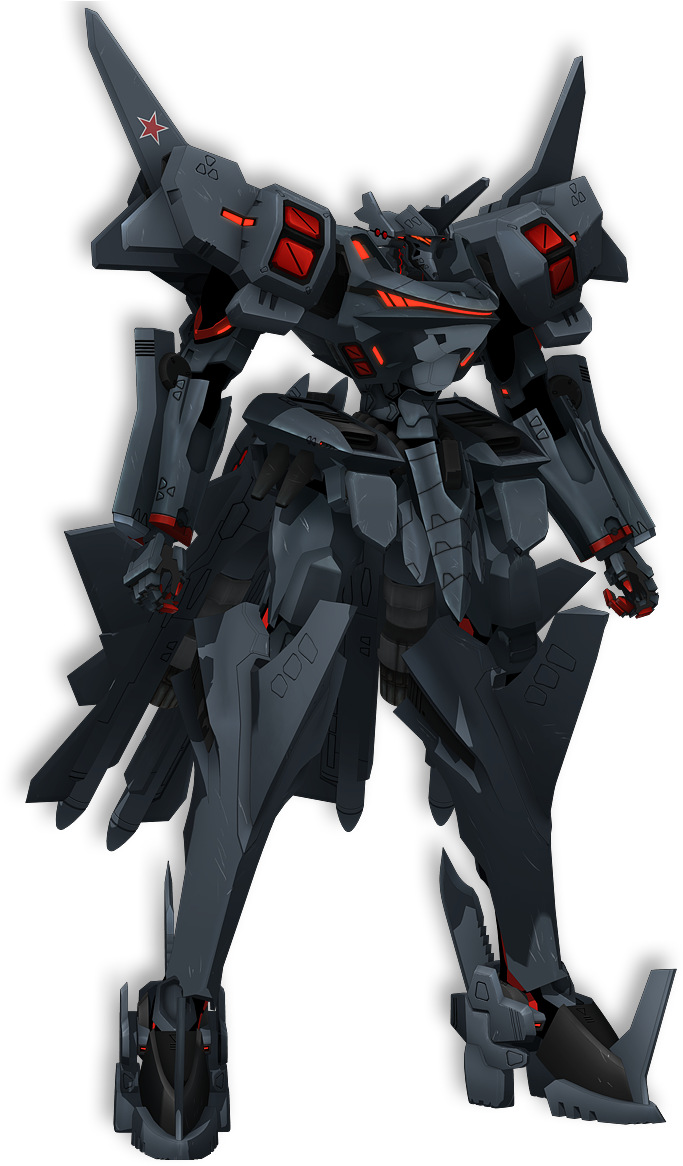 The Su 47 From Muv Luv - Su 47 Berkut Muv Luv Clipart (683x1174), Png Download