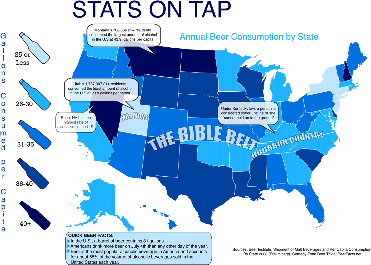 Beer Consumption By State - Us Election 2016 Votes Clipart (1260x913), Png Download