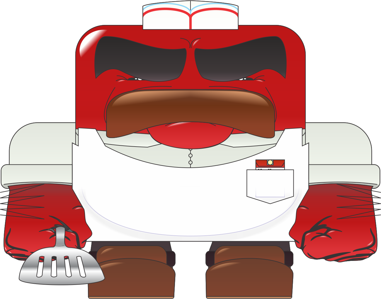199kib, 1300x1020, Chef Dude - Cartoon Clipart (1300x1020), Png Download