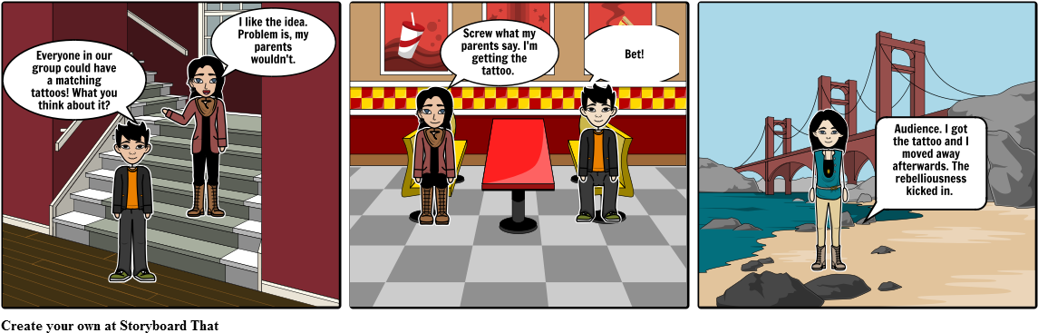 Teenagers - Cartoon Clipart (1164x385), Png Download