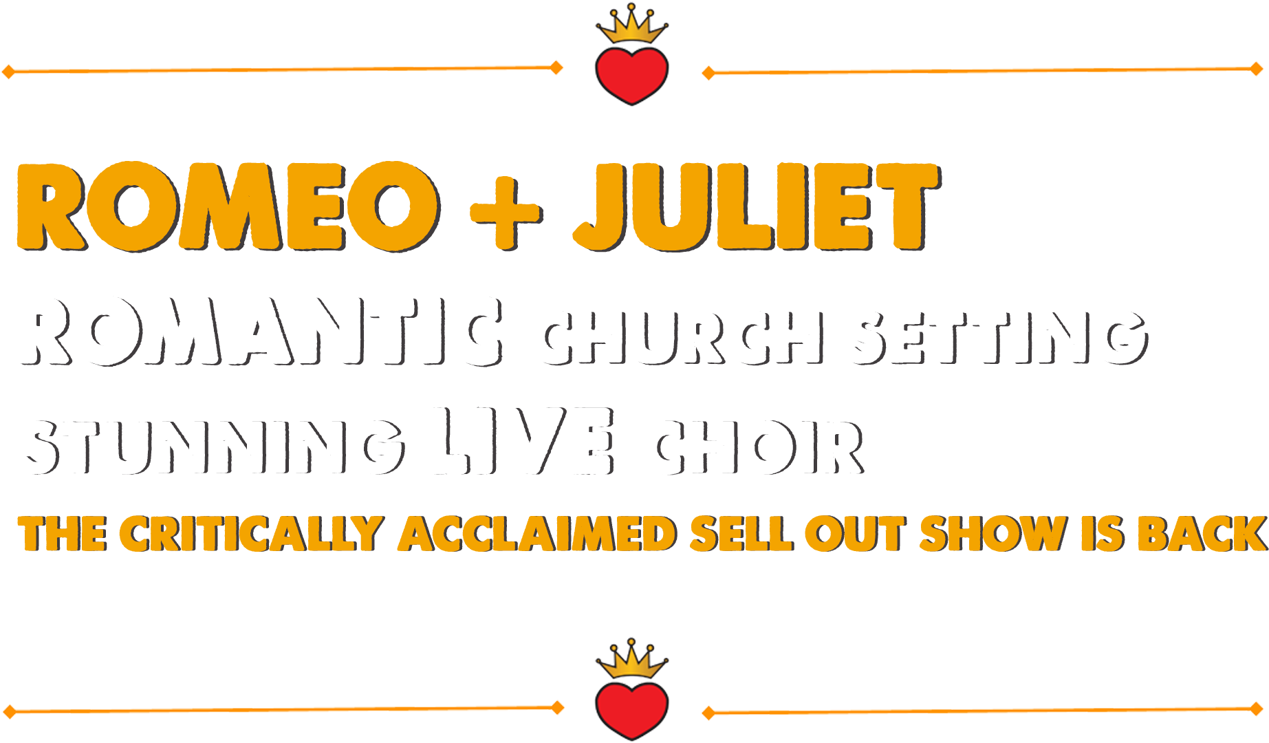 Backyard Cinema's Romeo Juliet Union Chapel Tickets - Cartoon Clipart (1903x1150), Png Download