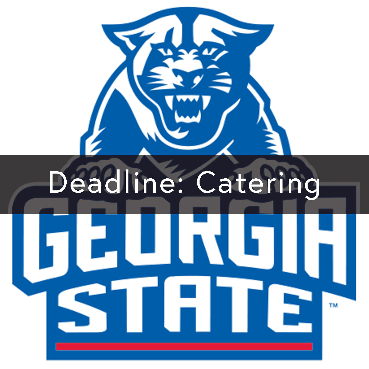 Catering Deadline For Georgia State Tailgate Clipart (1250x1250), Png Download