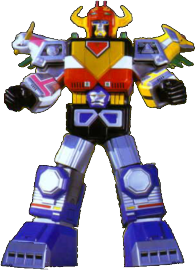 568 Kb Png - Todos Los Megazord De Los Power Rangers Clipart (700x955), Png Download