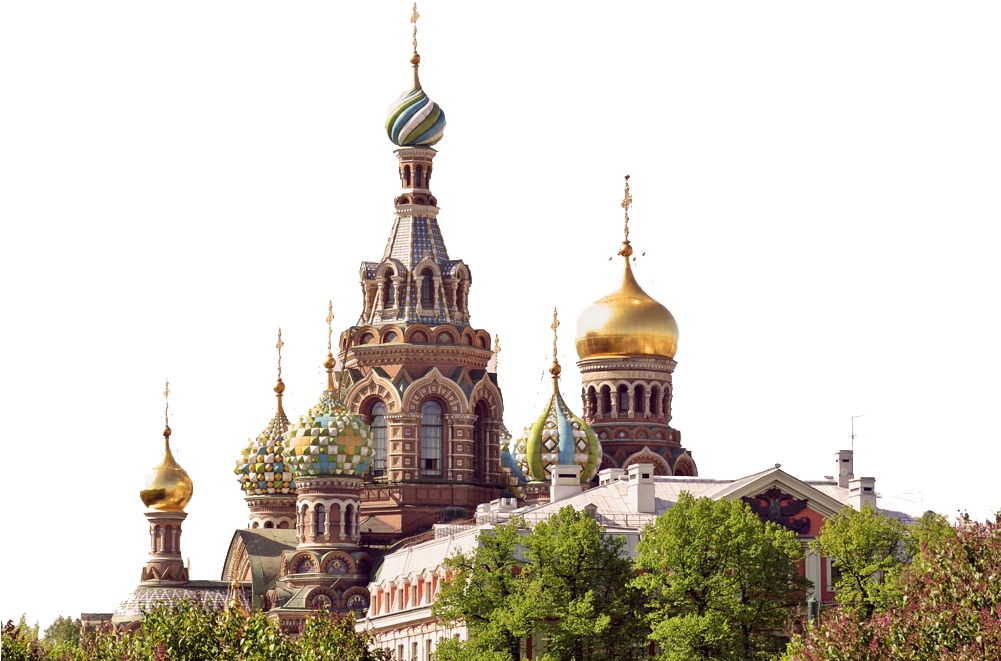 Cathederal Of The Resurrection Of Christ -russia - Church Of The Savior On Blood Clipart (1000x670), Png Download