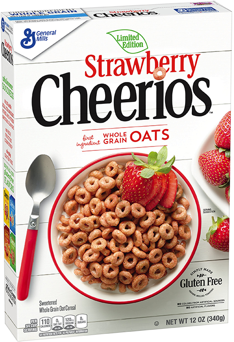 Strawberry Cheerios Clipart (592x704), Png Download