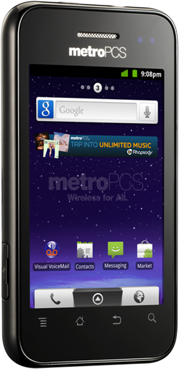 Zte Score M For Metropcs - Zte X500m Clipart (411x768), Png Download