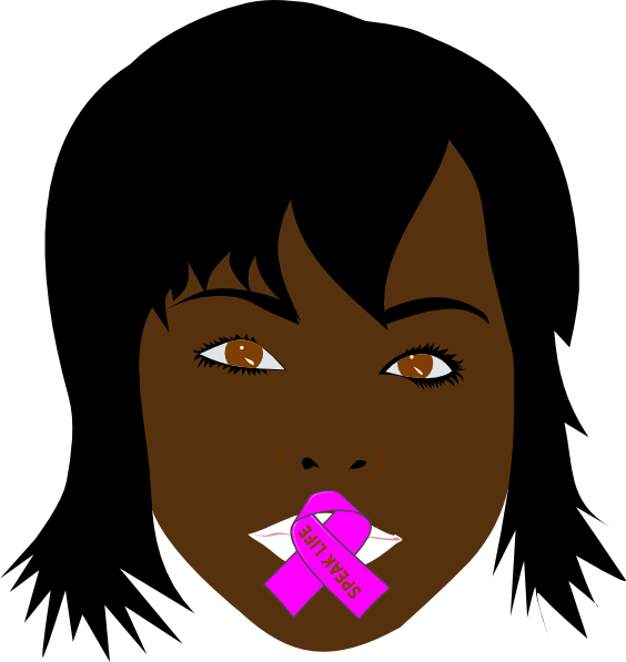 Speak Life Dark Brown Woman Svg Clip Arts 564 X 597 - Dark Hair Clipart - Png Download (564x597), Png Download