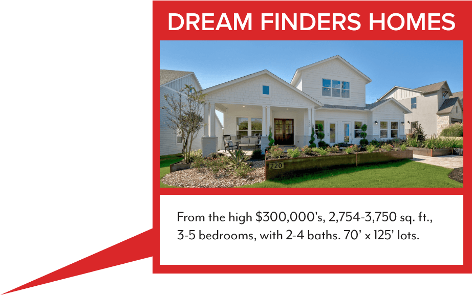 Homebuilders Dream Finders - Signage Clipart (2600x1400), Png Download
