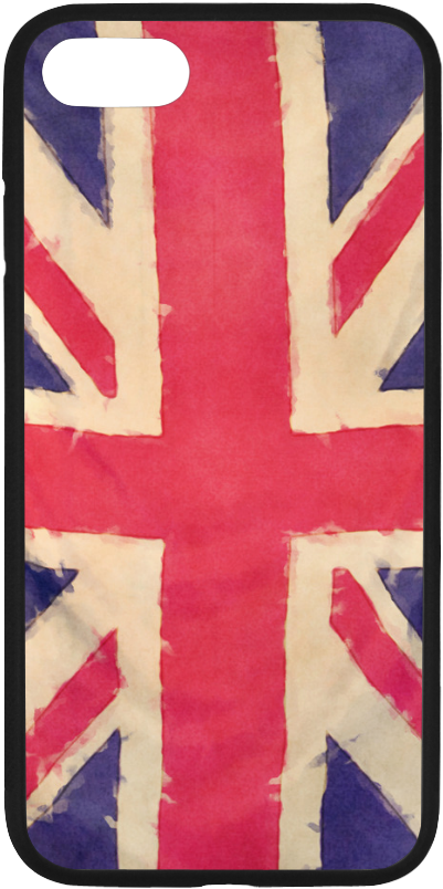 British Union Jack Flag Grunge Style Rubber Case For - Flag Clipart (1000x1000), Png Download
