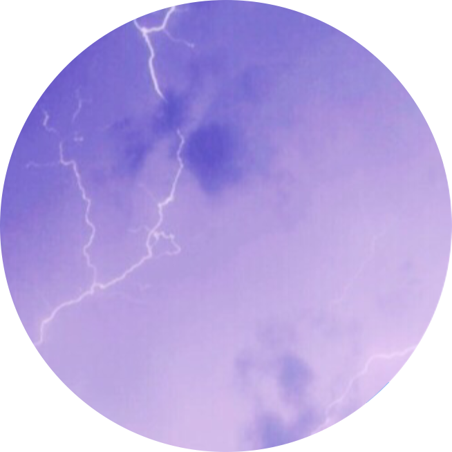 #purple #sky #lightning #storm #stormyweather - Circle Clipart (654x654), Png Download