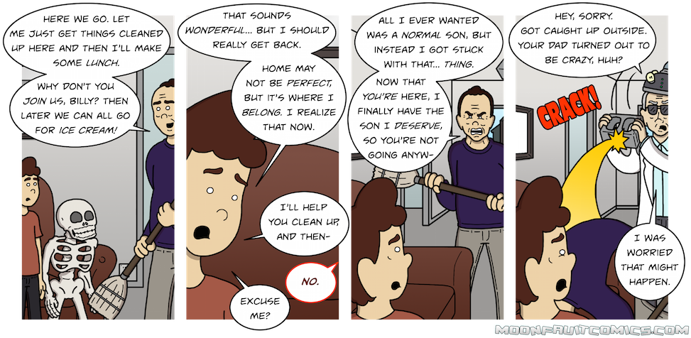 Doctor Professor Got Caught Up Looking For A Cinderblock - Comics Clipart (980x479), Png Download