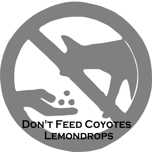 How To Set Use Don T Feed Coyotes Svg Vector - Notice Dont Feed The Animal Clipart (600x600), Png Download