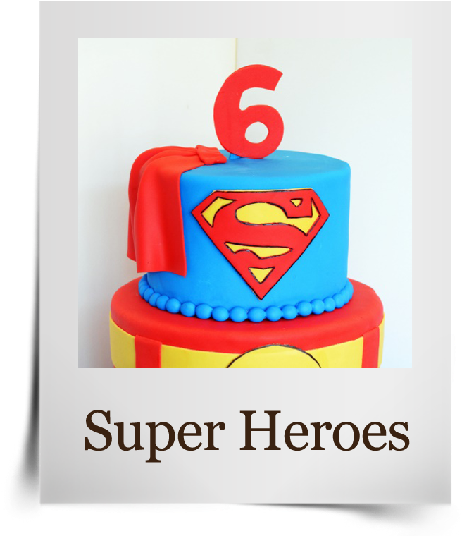 Super-heroes - Superman Cake 2 Layer Clipart (687x800), Png Download