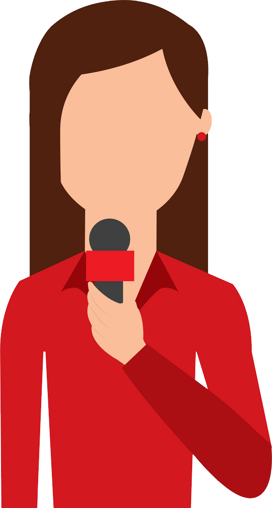 News Reporter Transparent Background Clipart (535x999), Png Download