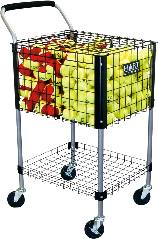Hart Tennis Ball Trolley , Png Download - Shopping Cart Clipart (644x977), Png Download