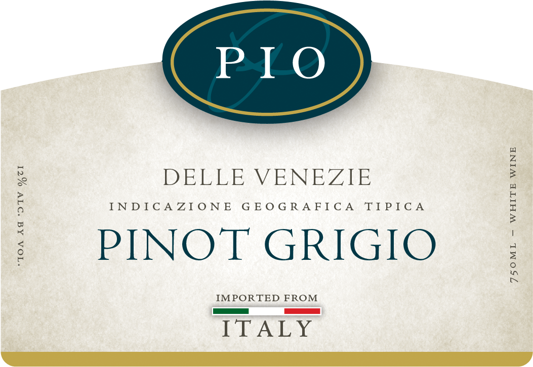 750ml - Pinot Grigio Wine Label Clipart (1129x813), Png Download