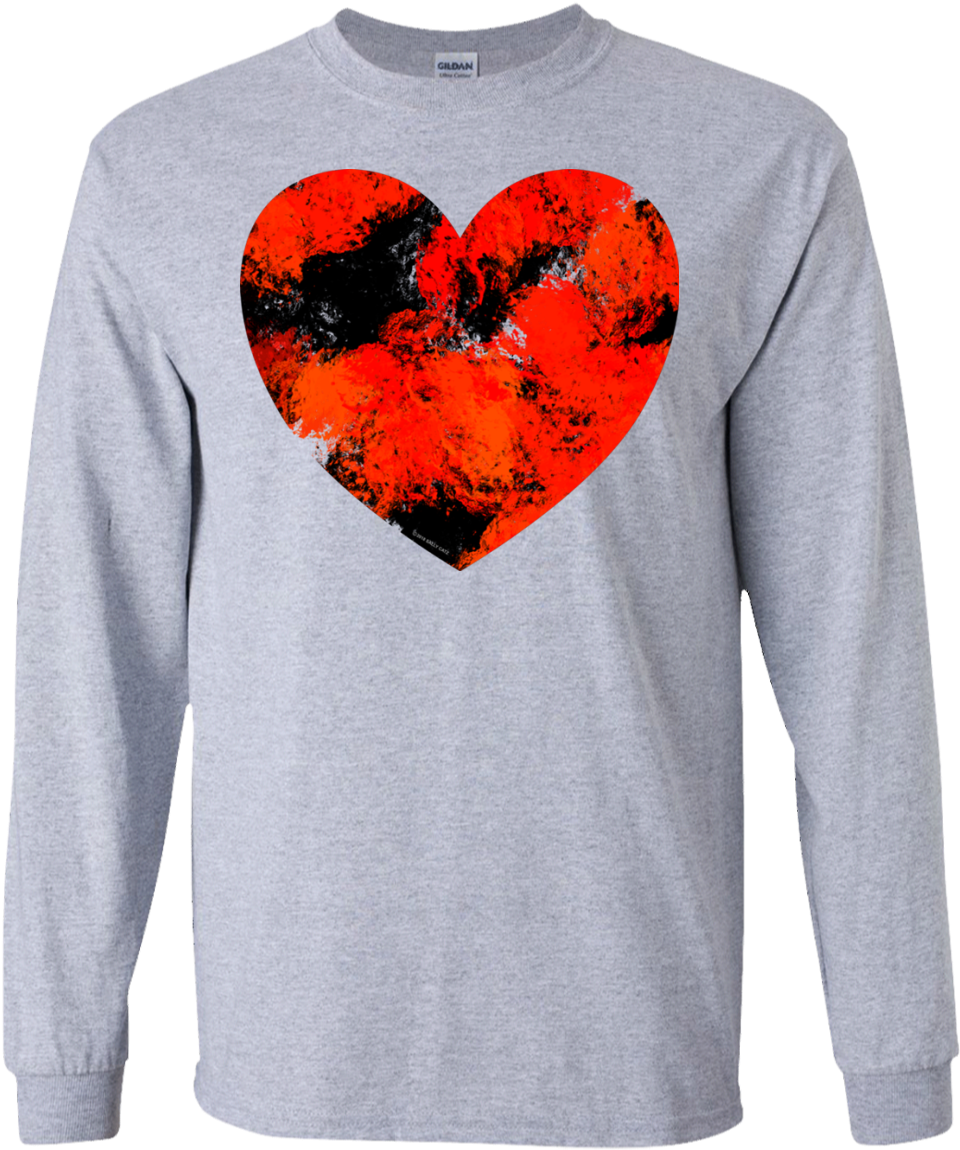 Grunge Heart Adult - T-shirt Clipart (1155x1155), Png Download