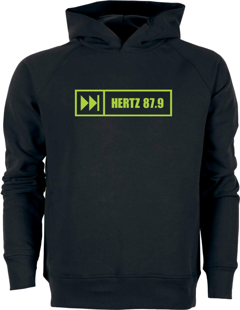 Hertz 87,9 Logo Sweatshirt Stanley Hoodie Black Clipart (1044x1044), Png Download