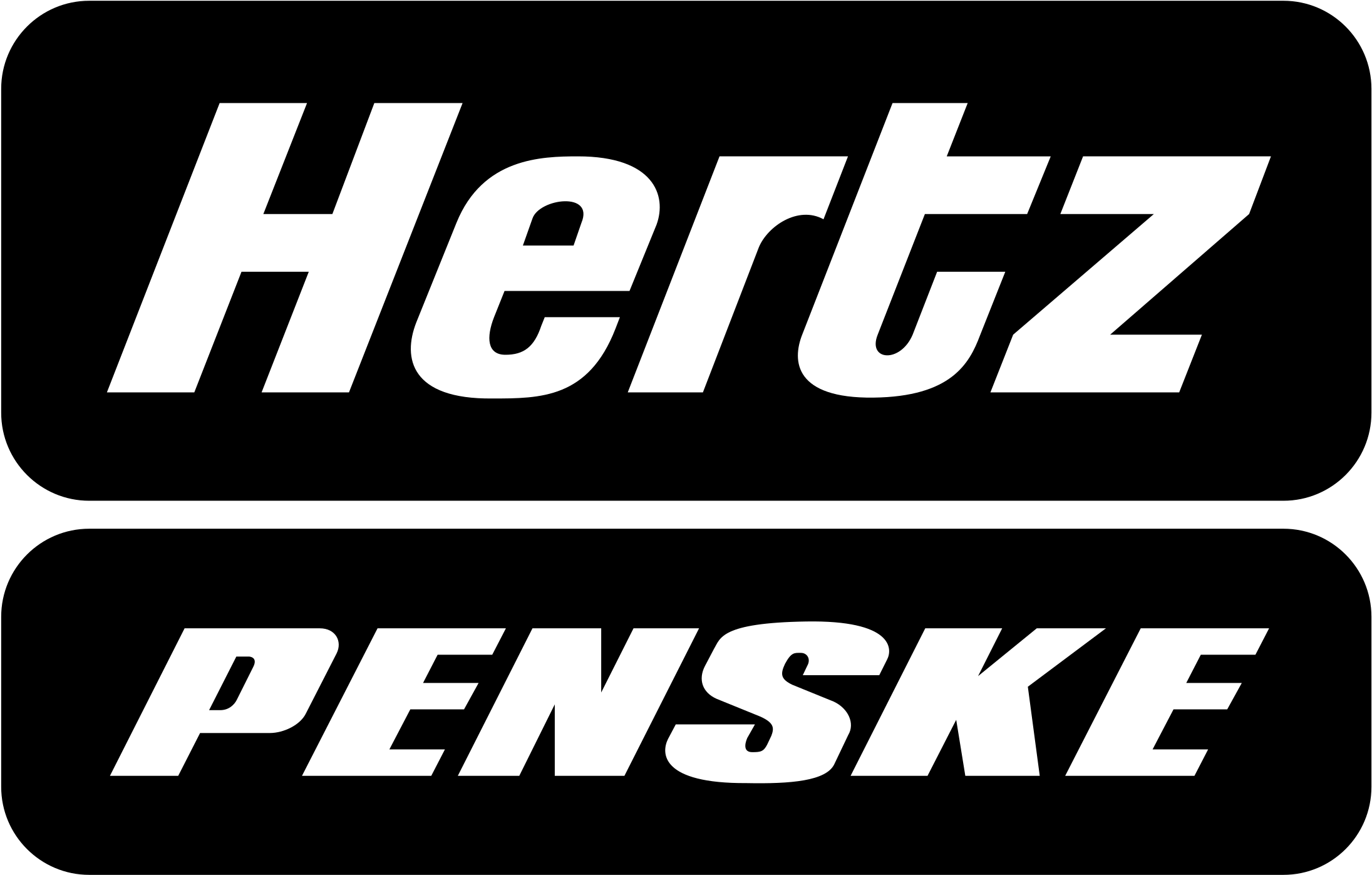 Hertz Penske Logo Png Transparent - Hertz Corporation Clipart (2400x2400), Png Download