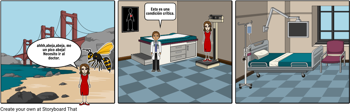 Ahhh,abeja,abeja, Me Un Pico Abeja ﻿ Necesito Ir Al - Furries At The Hospital Clipart (1164x385), Png Download