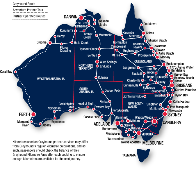 Map Of The Popular Routes Traveling Around Australia - East Coast Australia Road Trip Map Clipart (700x621), Png Download