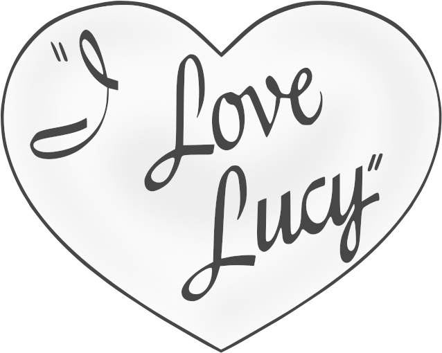 I Love Lucy Title - Love Lucy Title Clipart (676x525), Png Download